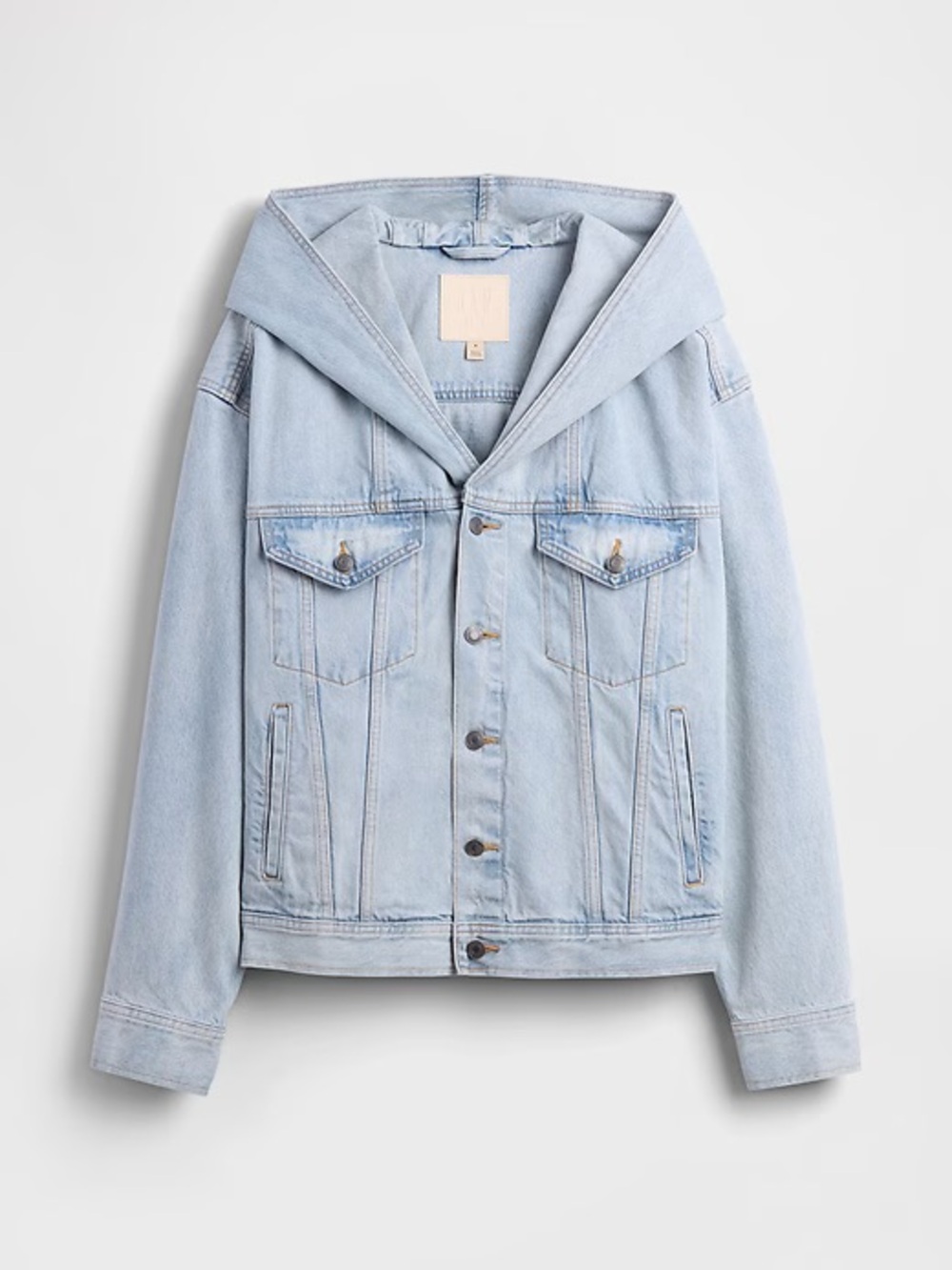 GAP x BEIS Hooded Jean Jacket NWOT